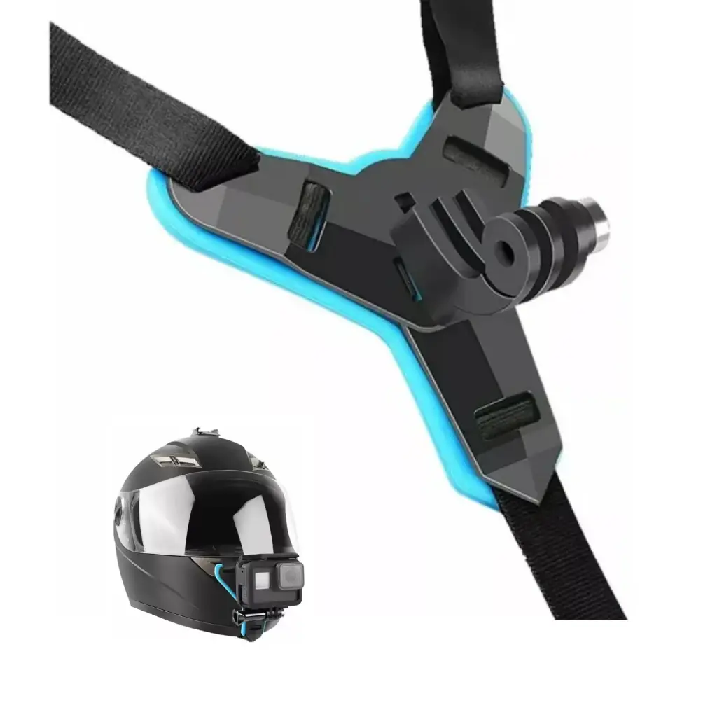 [BQ-002001] Agarre GoPro Para Mentonera De Casco Con Broche De Seguridad