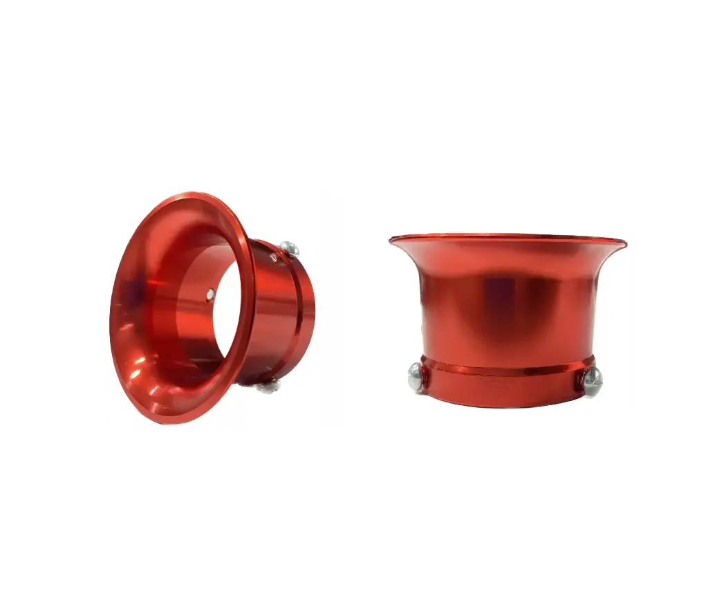 Venturi 55mm Aluminio Anodizado Rojo Carburador Cortina Plana 30-32-34mm