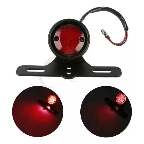 Farol Trasero Con Posicion y Stop Metal Con Porta Patente