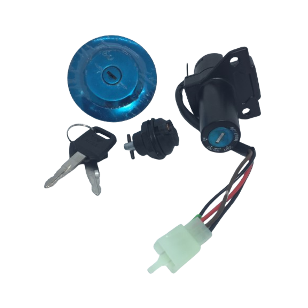 Llave de Contacto + Cerraduras Yamaha Ybr 125/ 250 4 Cables (Kit)
