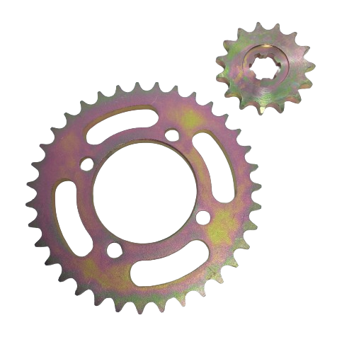 Corona y Piñon Yamaha New Crypton 110 (15/35) Dorado Cnc
