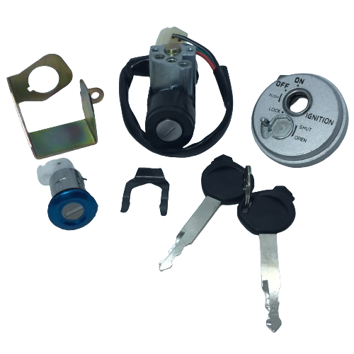 Llave de Contacto + Cerraduras Gilera Smash 125 (Kit) (4 pin)